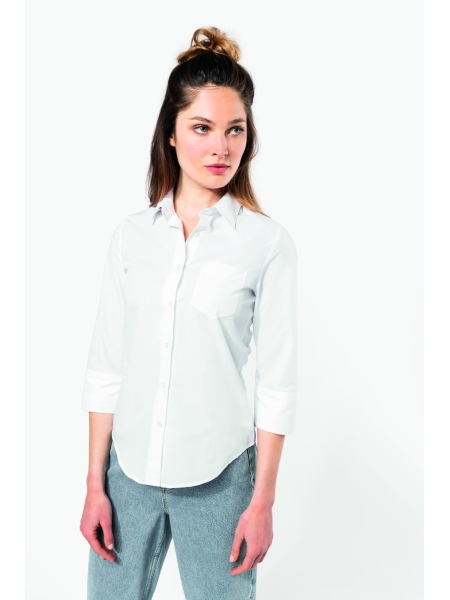 Camicia 3/4 donna personalizzata Kariban Corporate