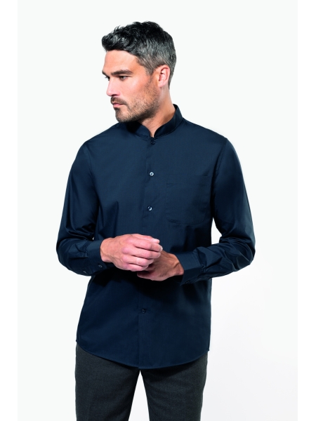 Camicia uomo manica lunga collo coreana shop