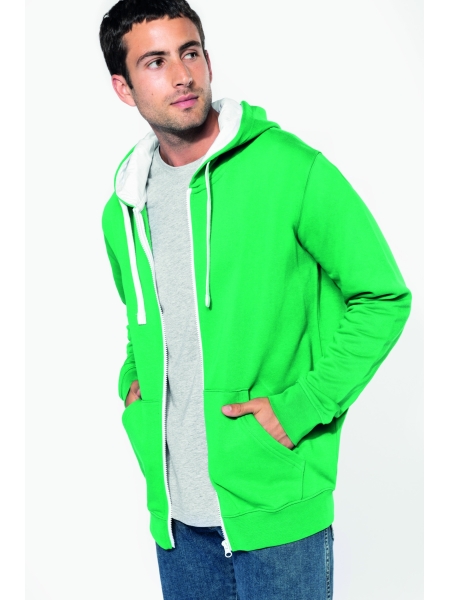 Felpe con cappuccio e zip personalizzate Kariban full zip