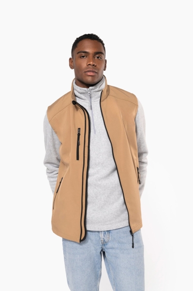 Bodywarmer uomo in softshell 300 g/m² personalizzabile Kariban