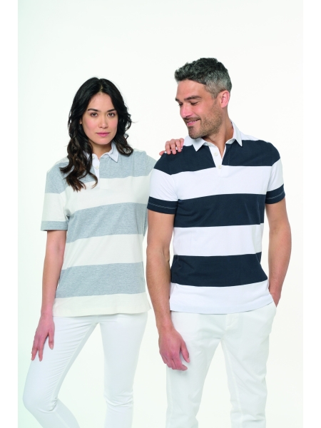 Polo unisex rugby personalizzabile Kariban