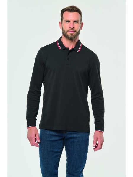 Polo 3 bottoni da uomo personalizzata Kariban
