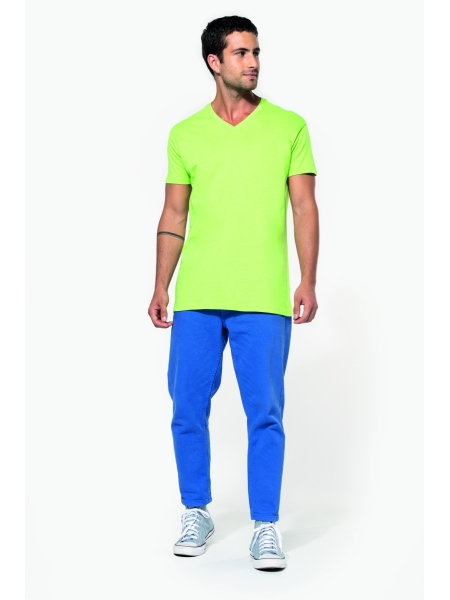 Magliette scollo a v da uomo personalizzate Kariban Organic