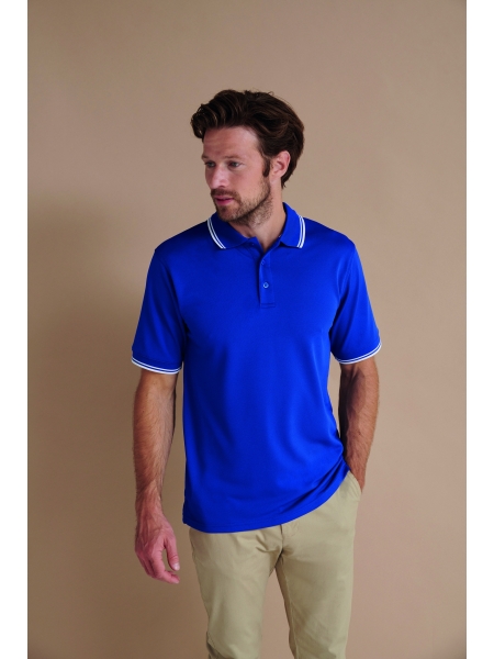 Polo da uomo personalizzata Henbury Coolplus