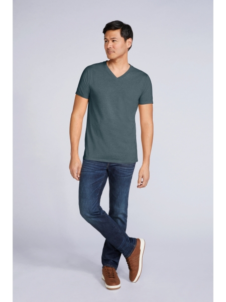 T-shirt uomo scollo a V Softstyle