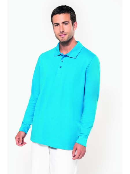 Polo maniche lunghe personalizzate Kariban Basic