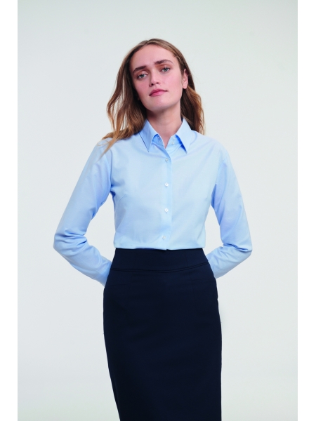Camicia donna Oxford in tessuto misto Russell