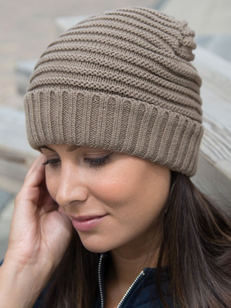 Berretto invernale unisex personalizzabile Headwear by Result Braided