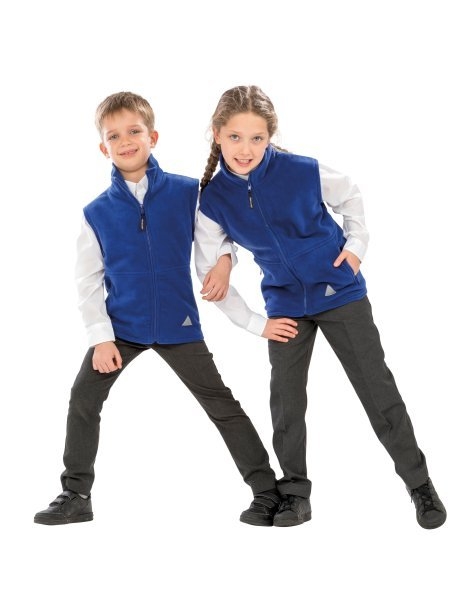 Gilet in pile bambino 330 g/m² personalizzabile Result Polartherm™ Fleece Bodywarmer
