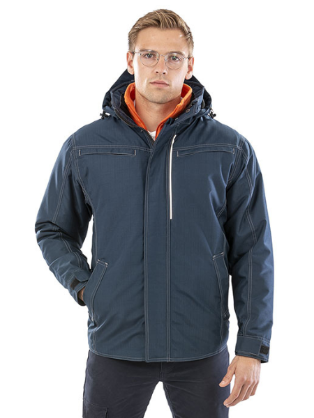 Parka unisex 170 g/m² personalizzabile Result Work-Guard Denim Texture Rugged