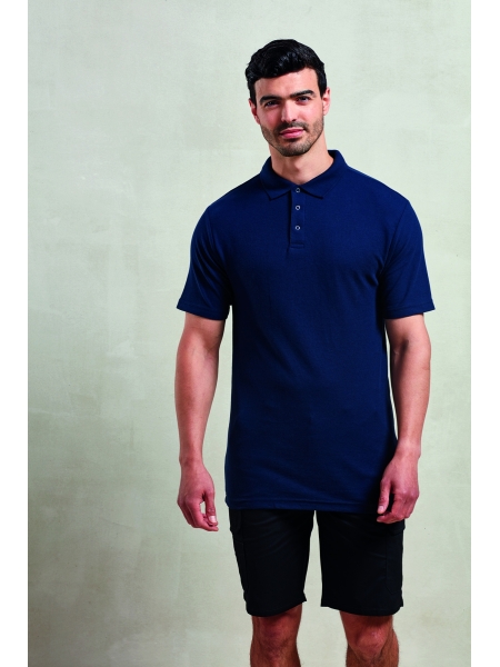Polo da uomo personalizzata Premier traspirante