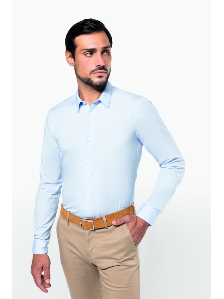 Camicia da uomo personalizzabile Kariban Premium popeline