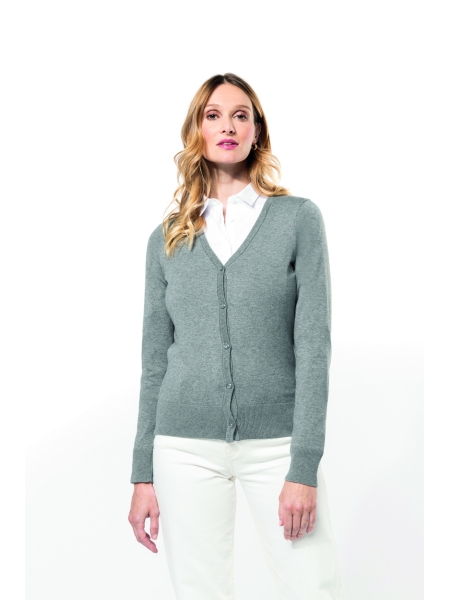 Cardigan da donna personalizzato Kariban Premium Supima®