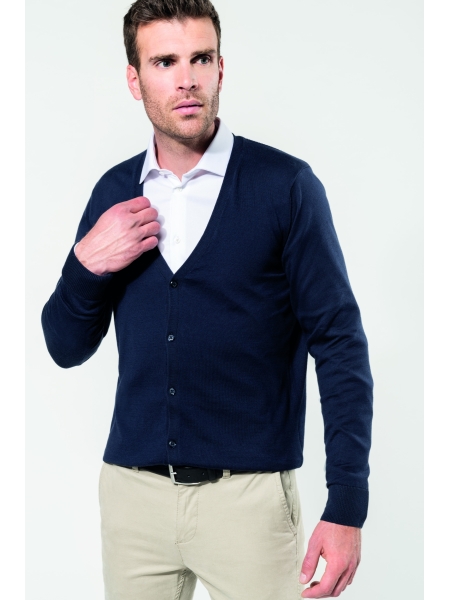 Cardigan da uomo Kariban Premium Supima®