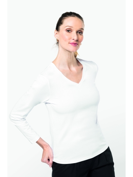 Magliette maniche lunghe donna Kariban Premium Supima®