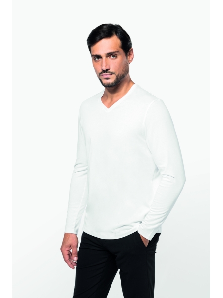 Magliette scollo a v da uomo personalizzate Kariban Premium Supima®