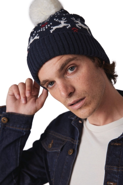 Berretto di Natale con motivo renna personalizzabile K-Up