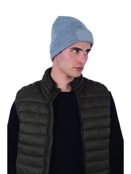 Cappello invernale personalizzato K-up con patch e fodera Thinsulate reciclato