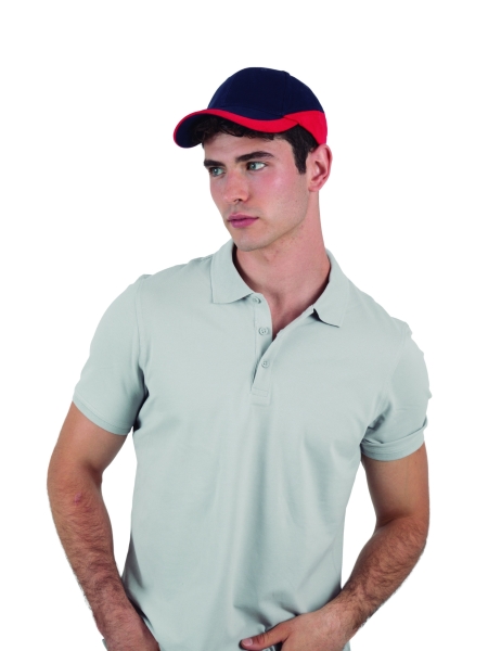 Cappellino da baseball bicolore personalizzato K-up 6 pannelli Racing