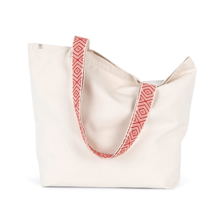 Borsa shopper in tessuto riciclato 285 g/m² personalizzabile Ki-mood 52 x 40 x 16 cm