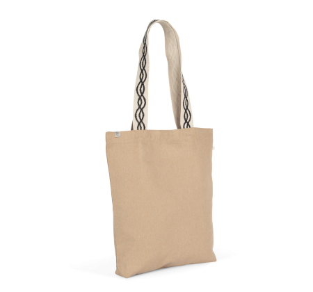 Shopper in tessuto riciclato 285 g/m² personalizzabile Ki-mood 38 x 42 x 7 cm