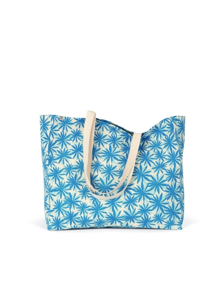 Shopper con soffietto in cotone Ki-mood