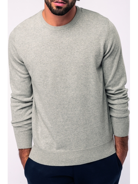 Maglione girocollo uomo Kariban in cotone bio