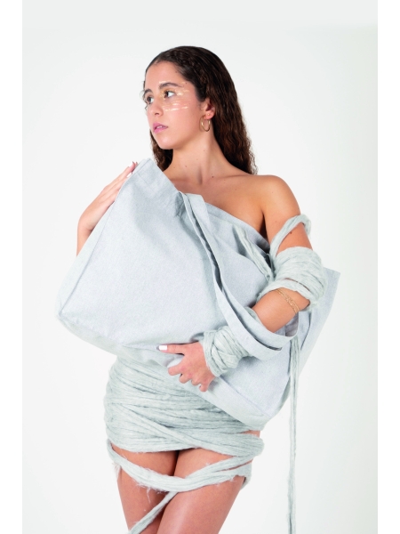 Shopper grandi in cotone personalizzate Ki-mood K-loop