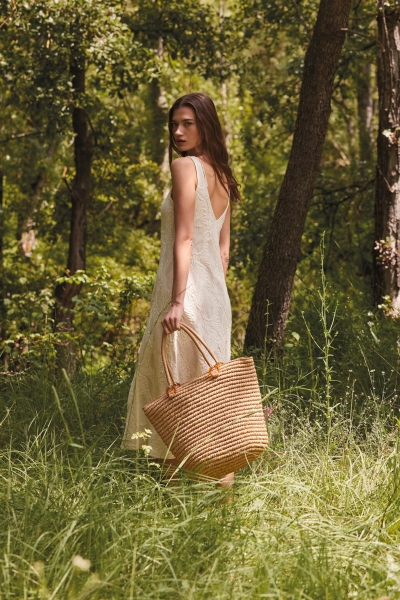 Borsa shopping a cesta in fibra di carta Kariban 18 L