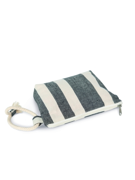 Pochette personalizzata Ki-mood motivi a righe Jacquard