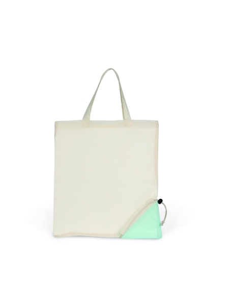 Shopper pieghevole in cotone personalizzata Ki-mood Conscious