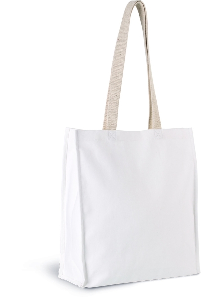 Shopper in cotone personalizzata Ki-mood Conscious con soffietto