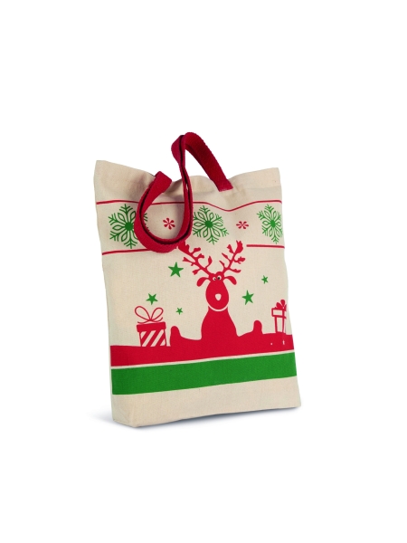 Shopper natalizie in cotone personalizzate Ki-mood