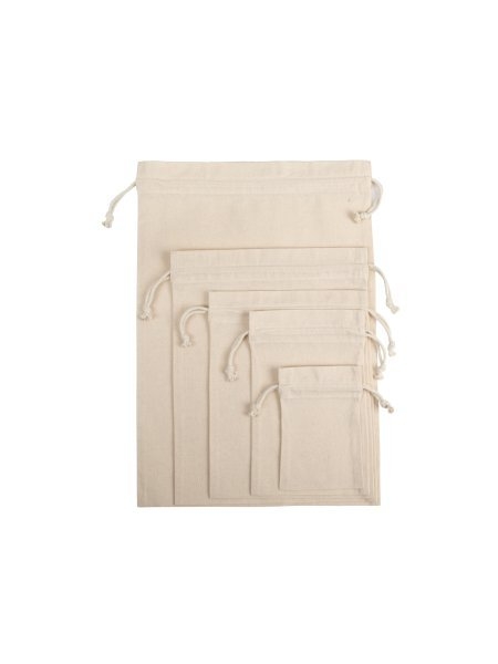 Sacchetto regalo con chiusura a strozzo 130 g/² personalizzabile Ki-mood