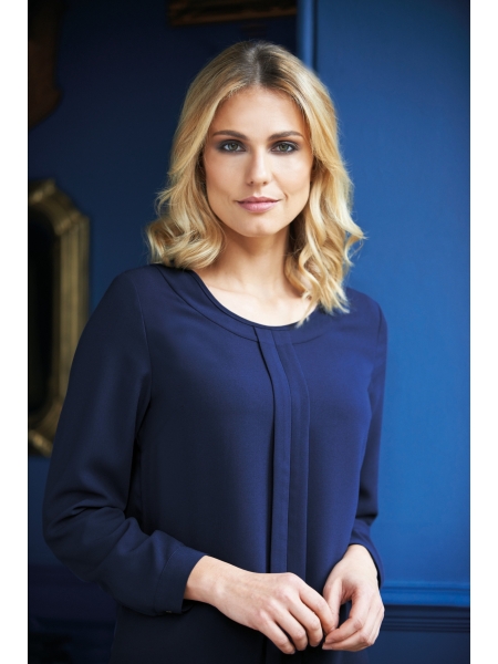 Blusa da donna 140 g/m² personalizzata Brook Taverner Crepe de chine Roma