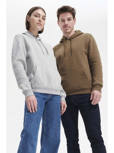Felpa garzata unisex con cappuccio personalizzata Sol's Slam