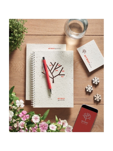 Notebook A5 in carta da semi