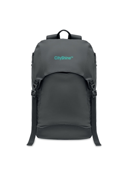Zaino in poliestere brillante 190T con tasca porta pc