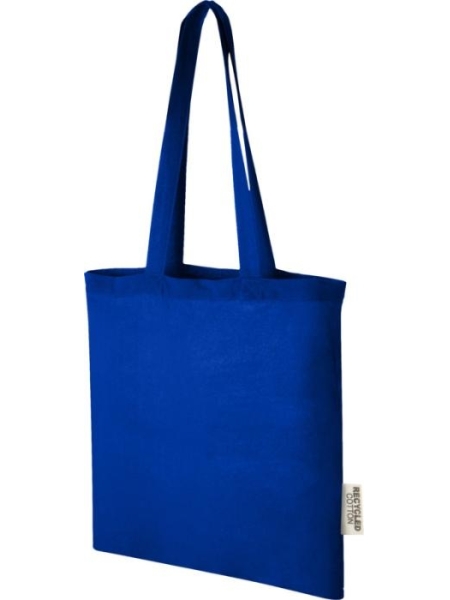 Shopper ecologica in cotone riciclato personalizzata Madras 38 x 42 cm