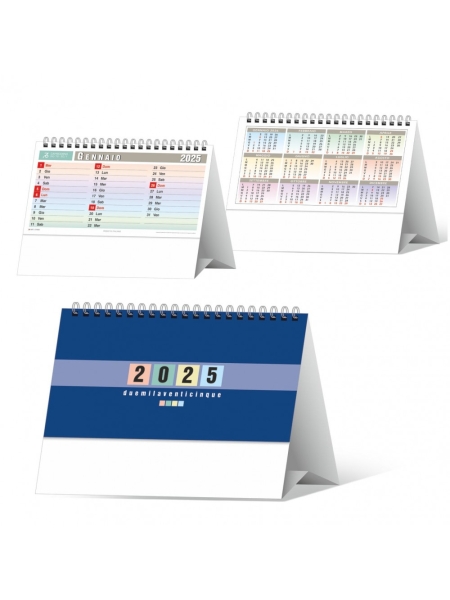 Calendario da scrivania personalizzato Multicolor 19 x 14,5 cm