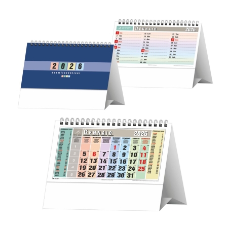 Calendario da scrivania personalizzato Multicolor 19 x 14,5 cm