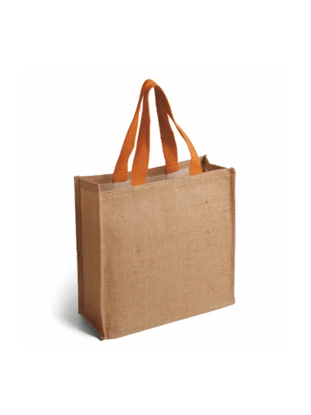 Borsa shopper juta laminata personalizzabile Romina