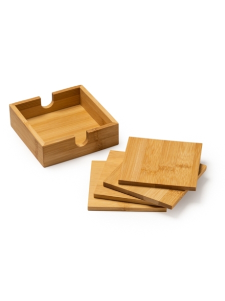 Set di Sottobicchieri Rufo in Bamboo naturale