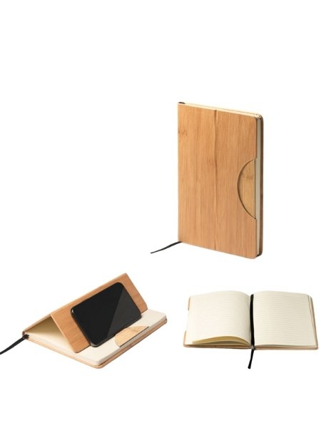Quaderno A5 copertina rigida in Bamboo Demis