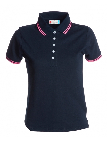 P_o_Polo-donna-manica-corta-Skipper-Lady-210-gr----Payper-blu-navy-profilo-fucsia-neon.jpg