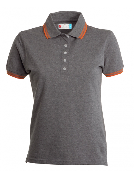 P_o_Polo-donna-manica-corta-Skipper-Lady-210-gr----Payper-grigio-melange-profilo-arancione.jpg