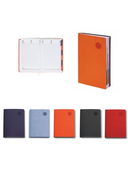 Agenda giornaliera fustellata personalizzata Multicolor 11 x 17