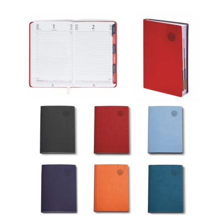 Agenda giornaliera fustellata personalizzata Multicolor 11 x 17