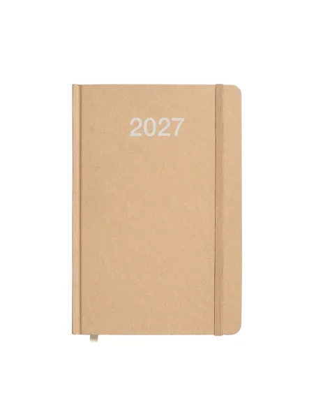Agenda con elastico settimanale in cartoncino personalizzata 15 x 21