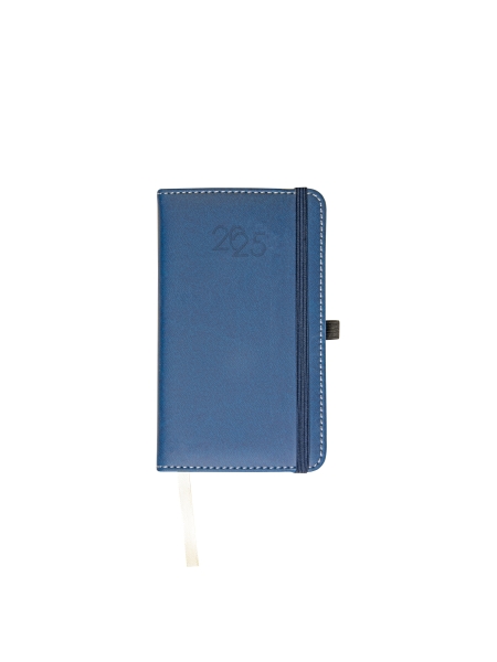 Agenda tascabile giornaliera con elastico personalizzata 9 x 15 cm